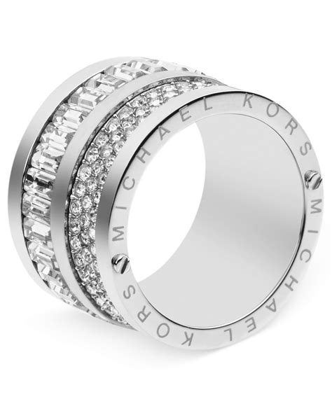 michael kors silber ring|Michael Kors ring price.